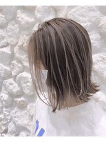 モアナバイヘッドライト 小田原店(Moana by HEADLIGHT)&nbsp;Moana【小田原】#ハイライト#外はねボブ#ベージュカラー