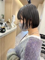 ロンドプロフィール 浦和(Lond profil)&nbsp;中川陽南子【ぱつっとミニボブブルーグレージュヘア】