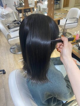 ネオリーブ チロル 横浜西口店(Neolive CiroL.) 美髪縮毛矯正 酸性ストレート グレージュカラー