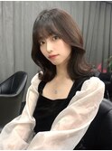 小顔に見えるくびれヘア　レイヤーカット　透明感カラー　KAKO