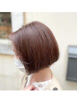 サーティーン(THIRTEEN)&nbsp;vegan認証HUEカラー・ピンクブラウン、ボブ(^^)30代☆40代☆