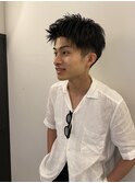 爽やかアップバング刈り上げショートヘア