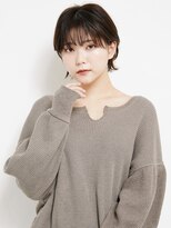 オンク 新宿(onk)&nbsp;黒髪/グレーベージュ/レイヤーロング/前髪パーマ[新宿駅]