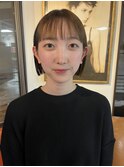 【切りっぱなしボブ×酸性ストレート】