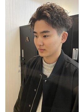 ギフト ヘアー サロン(gift hair salon) 【アップバングメンズツイストスパイラル】原口健伸