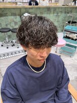 ゼスト リル 新宿(ZEST lill)&nbsp;波巻きパーマ 波巻きスパイラル マッシュパーマ 塩澤太一 新宿