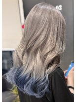 オルバイマグ(oru by mag)&nbsp;ブルーシルバーアッシュブルージュ透明感グラデーションカラー