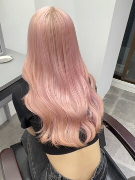 ペレ 栄店(PELE) デザインカラー/レイヤーカット/ウェットヘア/オリーブベージュ