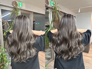 ヴィフ 大船(VIF)の写真/ハイライト/バレイヤージュで白髪染めをもっとオシャレに★話題の脱白髪染めハイライトも対応[大船/大船駅]