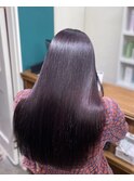 髪質改善ストレート×ボルドーカラー「渋谷/髪質改善TR」