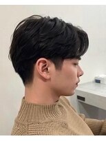 キングオブヘア バイ ノイズ 梅田茶屋町店(KING of hair by NOISM)&nbsp;マッシュスパイラルパーママッシュウルフメンズ髪型センター分け