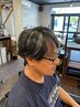 【カラー・ハイライト】社会人も楽しめるハイライトカラー【カット顔剃り付】