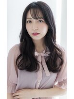 アリエッタ アザブ(ARIETTA AZABU) 大人可愛い韓国式小顔2WAYバングレイヤーカット 黒髪ロング