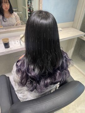 アソビセカンド 原宿(ASOBI 2nd) ダブルカラー/ブリーチ/ラベンダー/グラデーション/原宿