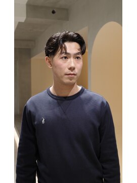 ヘアサロン ガリカ 表参道(hair salon Gallica) センターパート×ニュアンスパーマ/メンズパーマ