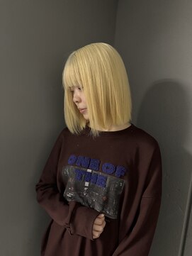 ロテ 名古屋 名駅店(Lote.) ミディアムヘア/暗めカラー/グランマッシュ