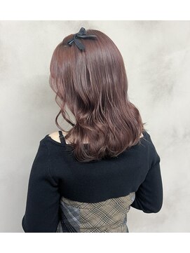 ワンラヴェストヘアオルシェット 長野駅(One Lovest Hair olchette) 1ブリーチでできるピンクブラウン