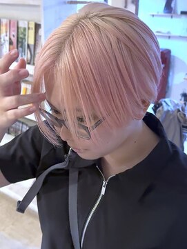 【白に近い色味】ホワイトオーキッドピンク×ブリーチ３回