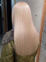 ネハス 名古屋栄店(nehus.)&nbsp;ミルクティー/ブリーチカラー/ウルフカット/レイヤーカット