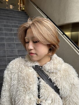 レックスヘアーインターナショナル(ReX HAIR INTERNATIONAL) 【中野倫大朗】ミルクティーボブ×デザインオレンジ　心斎橋