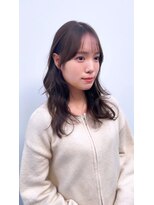 ノラ ヘアーサロン(NORA HAIR SALON)&nbsp;ナチュラル小顔前髪あり後れ毛サイドバング結べるボブくびれヘア
