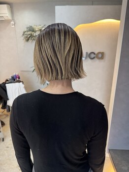 リュカ(Lyuca)の写真/「私だけの似合わせデザインカラー」ずっと続くキレイを叶える、ダメージ最小限のブリーチ革命。