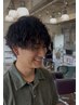 【髪質改善-メンズパーマ】カット+パーマ￥16500