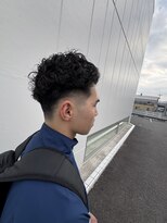 ドロップ&nbsp;オールバックパーマ