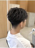 メンズハイライト/フェザーショート/メンズカット