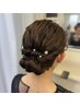 ライブ参戦！！ヘアセットパールピン・リボン付き