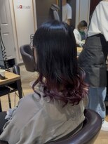 リゴ ヘアー(RIGO hair)&nbsp;ボルドーピンクグラデーション