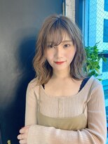 ロンドプランタン 恵比寿(Lond Printemps)&nbsp;【Lond佐野】アッシュブラウン小顔ふわミディゆるふわカール