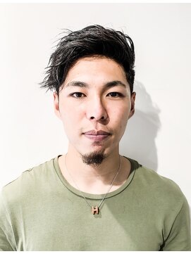 フジヤマ バーバー ショップ(FUJIYAMA BARBER SHOP) 七三オールバックツイストパーマコンマヘア