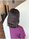 ダークブラウン×バレイヤージュ