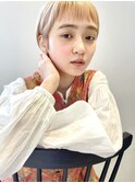 美髪/ホワイトグレージュ/大人かわいい/こなれミディ[銀座]