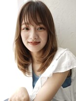 エル 横浜(eL)&nbsp;【eL 横浜】顔まわりレイヤー　小顔カット　セミディ　(大島)