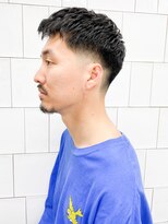 メリケンバーバーショップ コウベ(MERICAN BARBERSHOP KOBE) ベリーショートアッシュブラックスアップバング#m24213