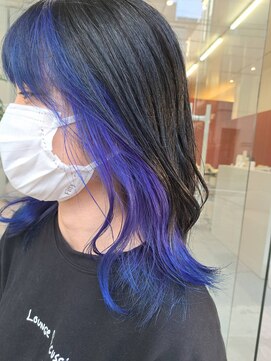 ラフランクリー(la frankly) ウェーブヘア/シアベージュ/バングカラー/シースルーバング