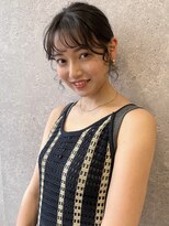 アース 三軒茶屋店(HAIR&MAKE EARTH) 三軒茶屋_レディース_ヘアアレンジ_ヘアセット_セミロング_小顔