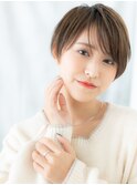 斜めバング大人かっこいい小顔束感ショートf古河20代30代40代