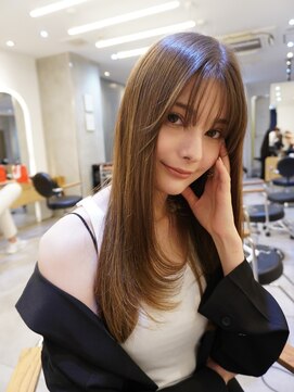 ジーナ 船橋南口(Zina) 髪質改善＊くびれレイヤーグレーベージュ＊美髪【Zina 船橋南