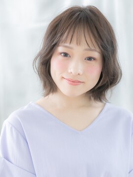 ドクターズ サロン ラブ(Dr's Salon LAB) オン眉グレージュアッシュゆるふわ巻きボブi古河20代30代40代