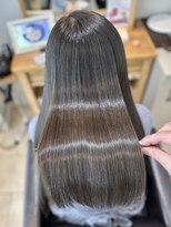 ジーナ 本八幡(Zina)&nbsp;髪質改善＊ロングレイヤーグレーベージュ＊美髪【Zina本八幡】