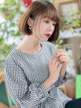 カバーヘア ブリス 戸田公園西口店(COVER HAIR bliss) 大人かわいいシースルー前髪前下がりボブh2戸田公園20代30代40代