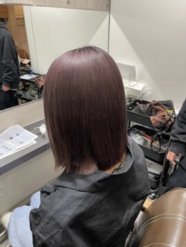 ラフ 難波店(LAFF) #黒髪#ボブルフ#ネビージュ#小顔#ワンレン