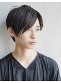前下がりツーブロックメンズショート爽やか10代20代30代