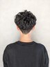 メンズカット+パーマ+眉カット　￥9000
