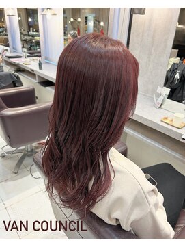 VAN COUNCIL 福井開発店(ヴァンカウンシル) ブリーチなしピンクカラー