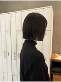 切りっぱなしボブ