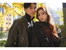 『平日18時まで限定』ダメージレスカラー+小顔カット+Aujuaトリートメント